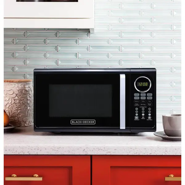 ‎ 🍏 BLACK+DECKER 0.9 cu ft 900W Microwave Oven - Open Box 🆕