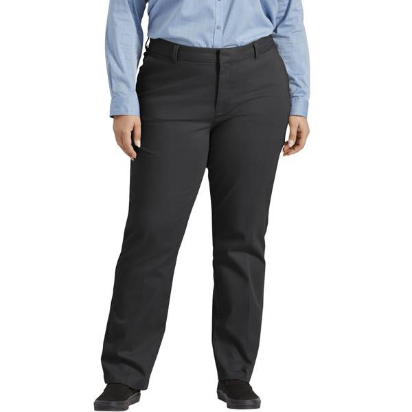 Dickies Women's Plus Size Shape Twill Straight Pants FPW41RBKX-16W | & Fleet