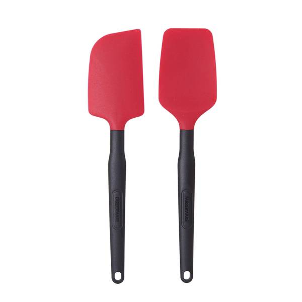 3 Pack Silicone Spatulas, Solid & Slotted Turner Spatula Set for