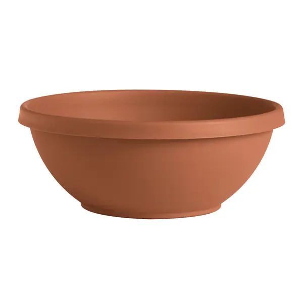 Bloem 14 in. Terra Plant Bowl Planter, Black