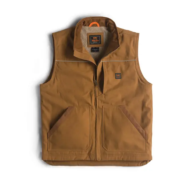 sherpa lined work vest