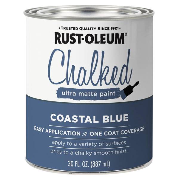 Rust-Oleum 30 oz Chalked Ultra Matte Coastal Blue Chalked Paint