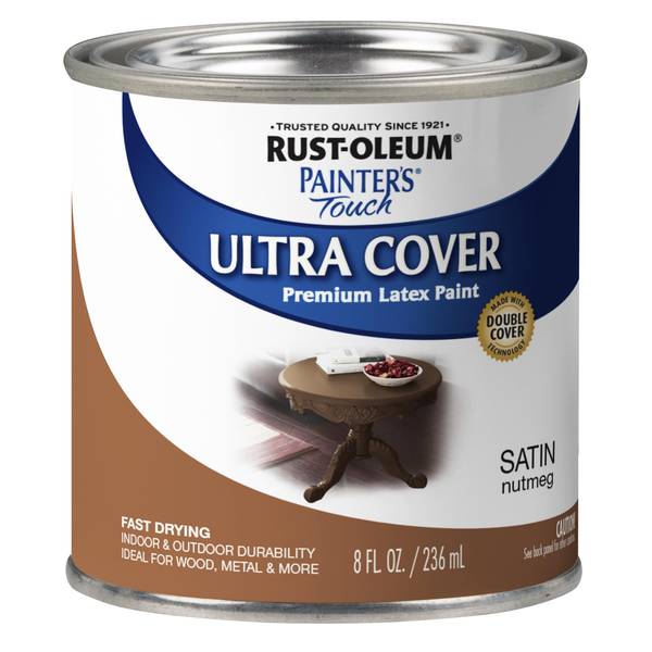 Photo of 8 oz Painter's Touch Ultra Cover Satin Nutmeg Premium Latex Paint