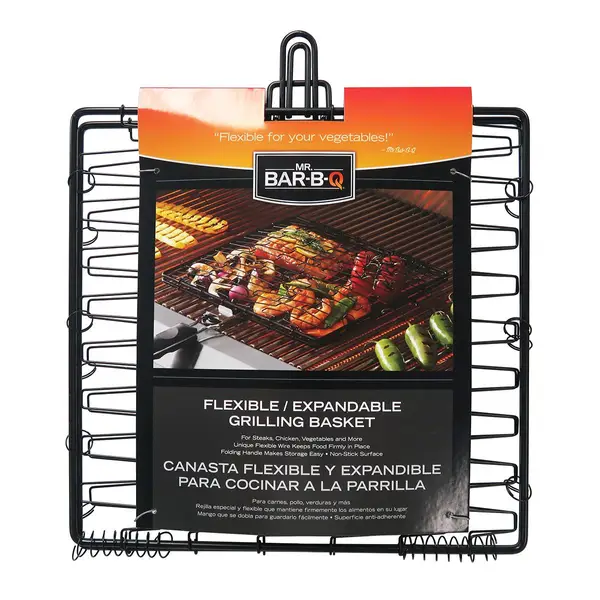 Grill Basket - Large Non-Stick Grill Skillet with Handle for