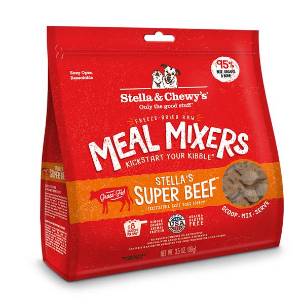 Photo of Super Beef Meal Mixers 3.5 oz, 95% Beef, Organs, Bone