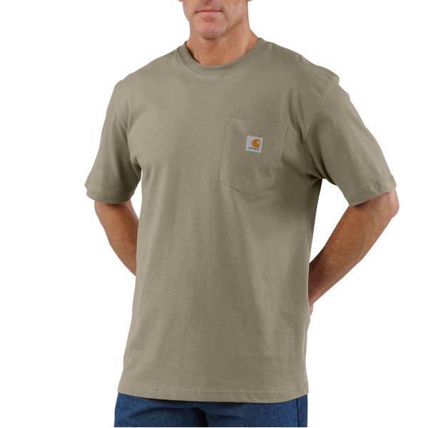 Carhartt Men's Loose Fit Heavyweight Jade Short-Sleeve Pocket T-Shirt
