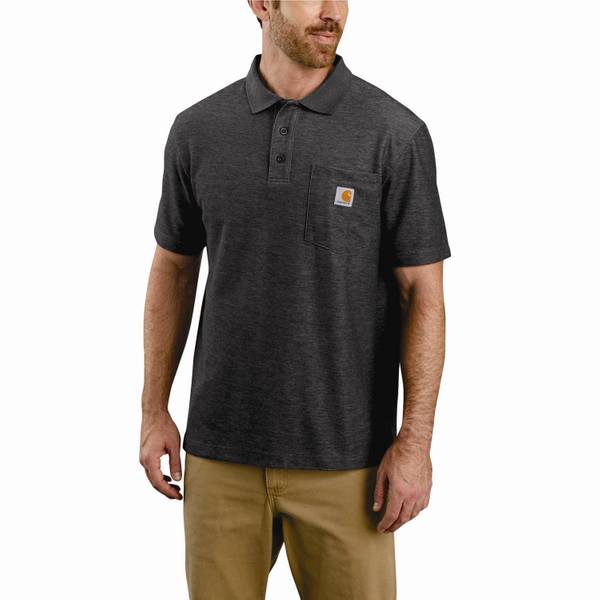 Carhartt Men's Short Sleeve Contractor's Work Pocket Polo Shirt ...