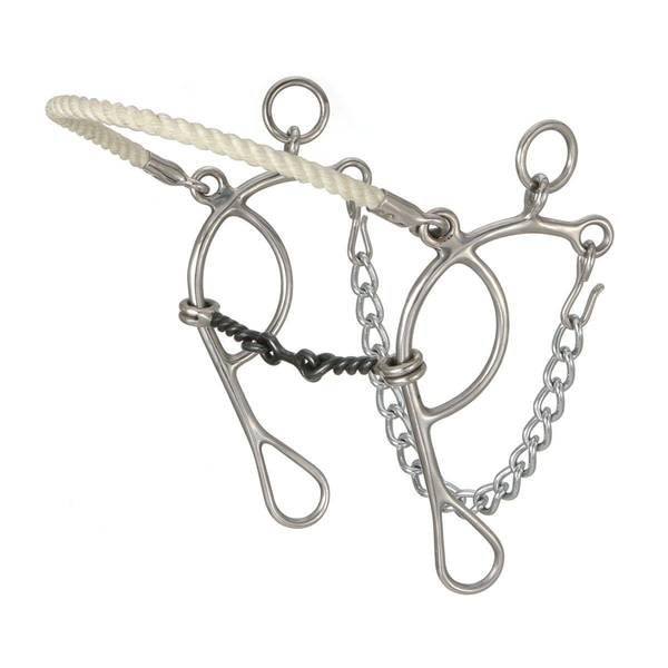 Kelly Silver Star Sweet Iron Jr Cow Snaffle 5" mouth Stainless Steel 
