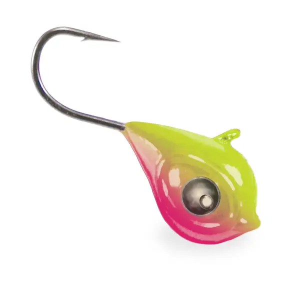 Acme Tackle 3mm Pink Chartreuse Google Tungsten Jig - 3GE-PC
