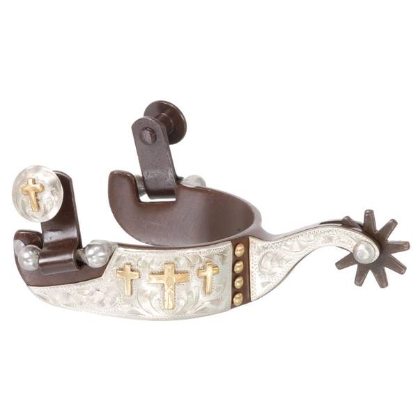 Tough-1 Kids' Gold Triple Cross Spurs 78-9987C-7-0 Blain's