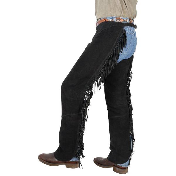 Photo of Western Fringed Chaps-Black