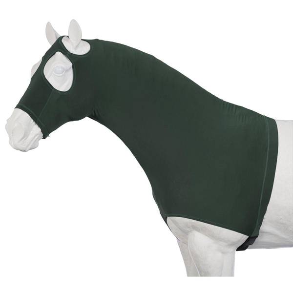 Photo of 100% Spandex Mane Stay Hood-Hunter Green