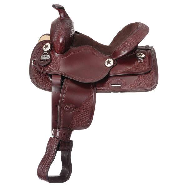 NEW! Tough1 Milo Overlay Saddle youth brown