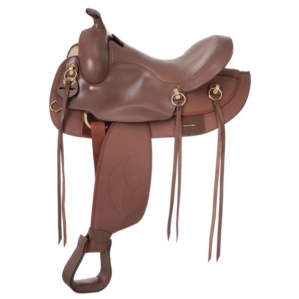 Photo of Synthetic Gaited Horse Round Skirt Trail Saddle