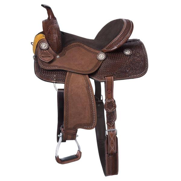 NEW HORSE TACK! Back Cinch in MEDIUM OIL Showman 7" Wide Leather Horse Flank 