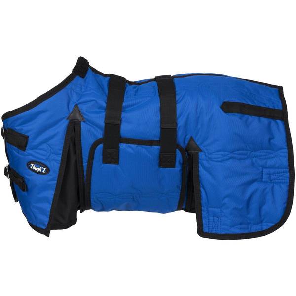 Tough1 48" 600D Miniature Stable Blanket with Belly Wrap, Blue/Royal 328011448 Blain's