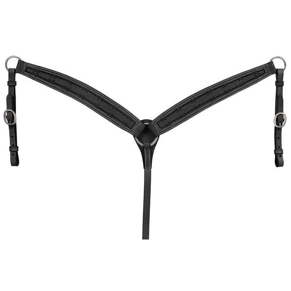 Photo of Royal King Barbed Wire Tooled Tapered Breastcollar