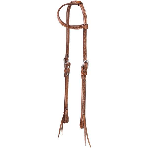 Photo of Zig Zag Tooled Premium Cowhide One Ear Headstall