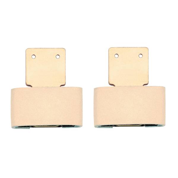 Weaver Leather Solid Brass Blevins Buckles, 2-1/2" Leather Covered, Vertical