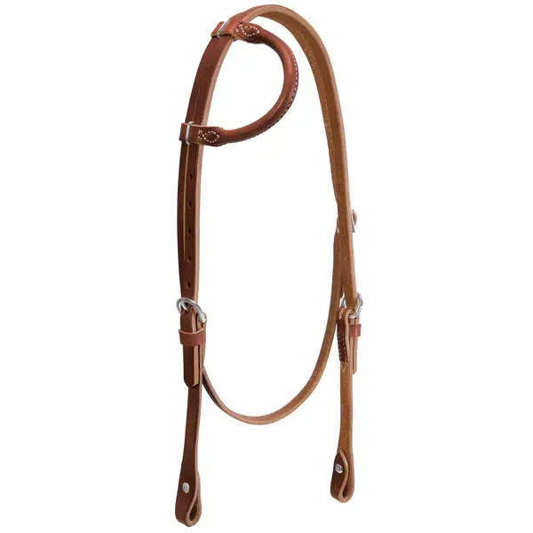 Weaver Leather Horizons Rolled Sliding Ear Headstall - 10-0072-ST