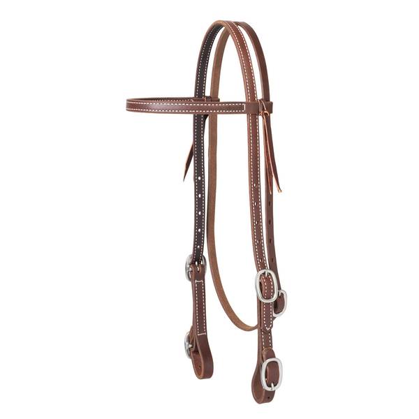 Photo of Working Tack Browband Headstall with Buckle Bit Ends