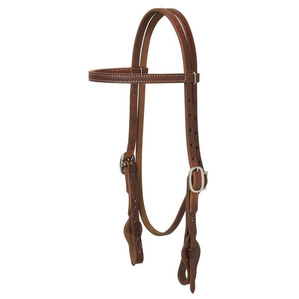 Weaver Leather Golden Brown Harness Leather Browband Headstall