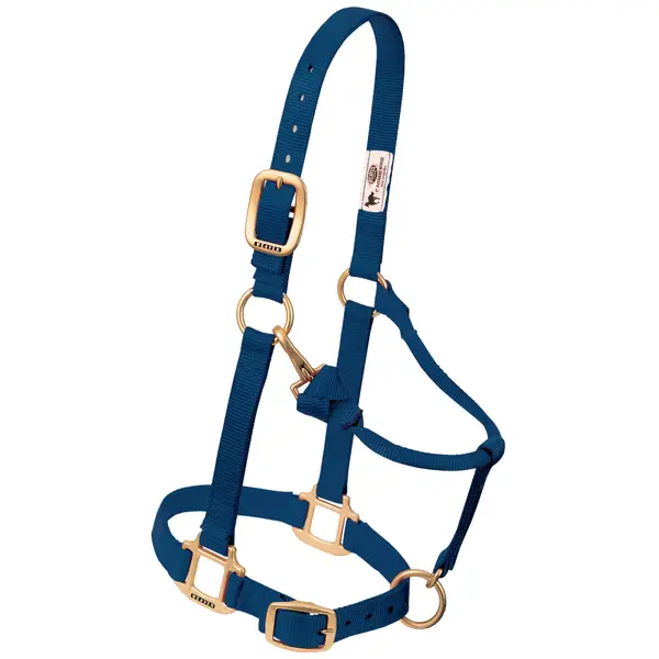 Weaver Leather Average Horse 1 Original Adjustable Chin and Throat Snap  Halter - 35-7035-BR