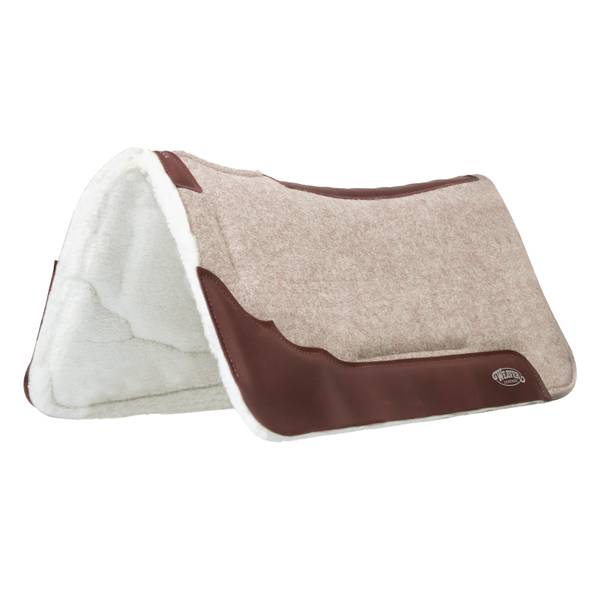 Photo of 32" x 32" Synergy Contoured Wool Blend Felt Saddle Pad