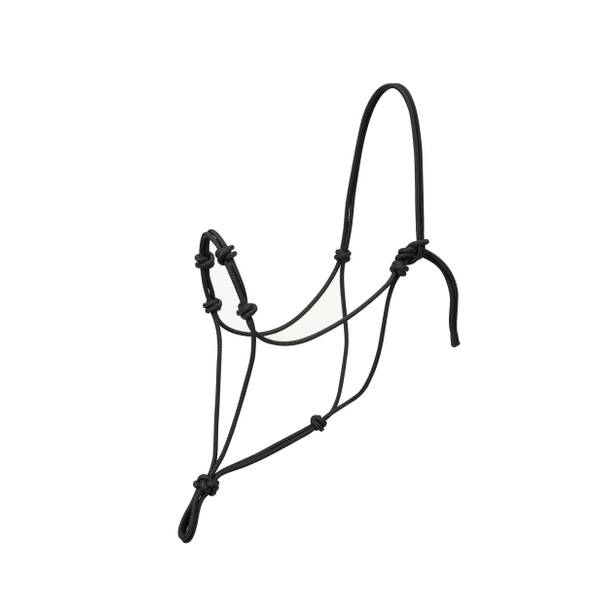 Silvertip Four Knot Rope Halter - Large / Black