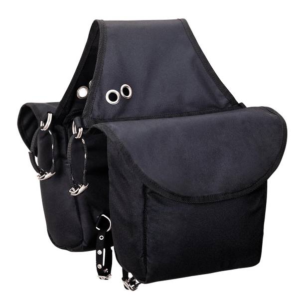Weaver Leather Insulated Nylon Saddle Bag Black 