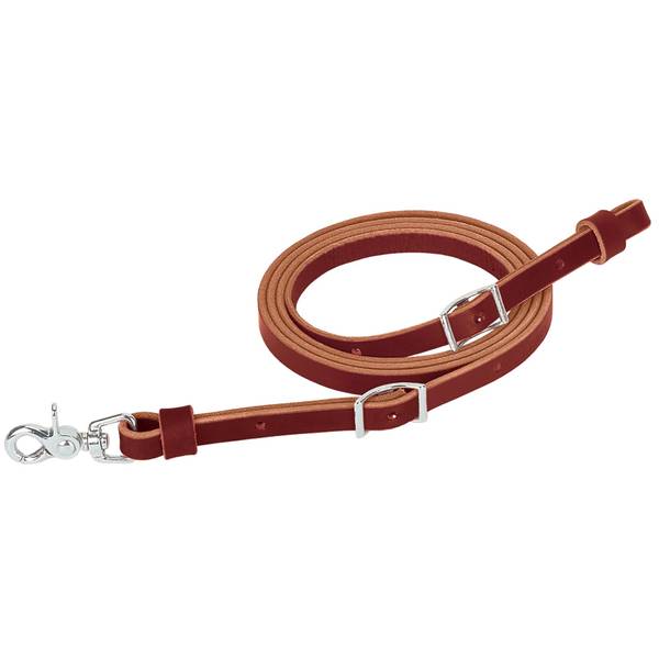 Photo of 7' Latigo Leather Flat Roper Reins