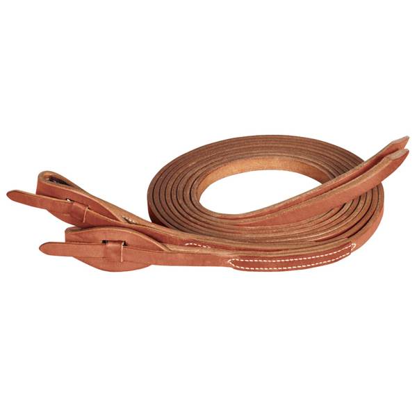 Photo of 5/8" x 8' ProTack Quick Change Split Reins, Leather Tab Bit Ends