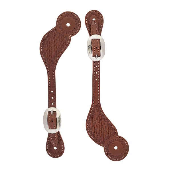 Photo of Basketweave Regular Skirting LeatherSpur Straps