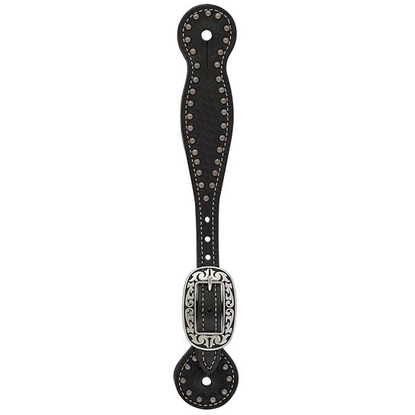 Photo of Basketweave Thin Bridle LeatherSpur Straps