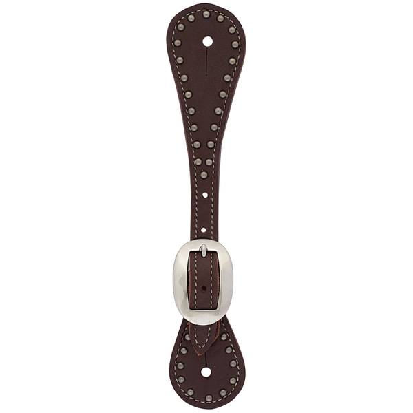 Photo of Youth Oiled Harness LeatherSpur Straps with Spots