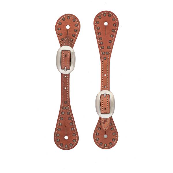 Photo of Youth Harness Leather SpurStraps with Spots