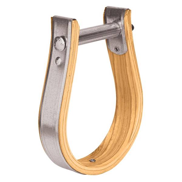 Photo of Wooden Stirrups, Oxbow, 1-1/2" Tread