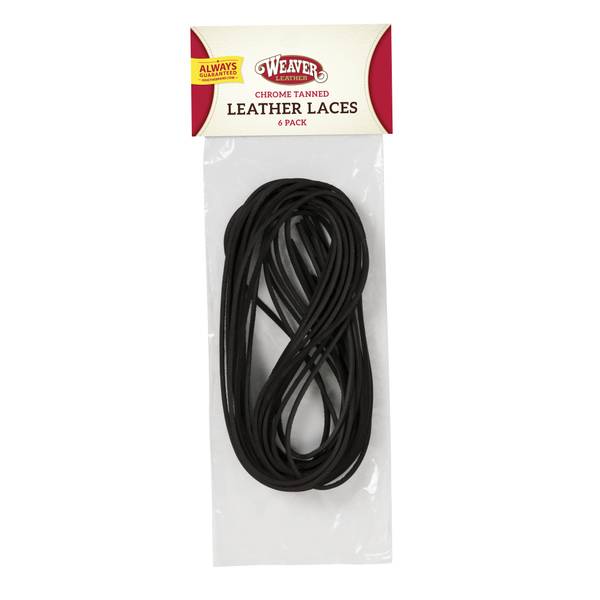 Weaver Leather 6-Pack Leather Laces, 1/8" x 72
