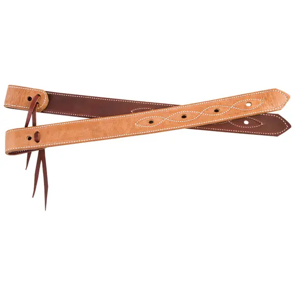 WEMBILS Western, Cinch de flanc en cuir avec billettes pour arrière et sangle de cheval (Noir