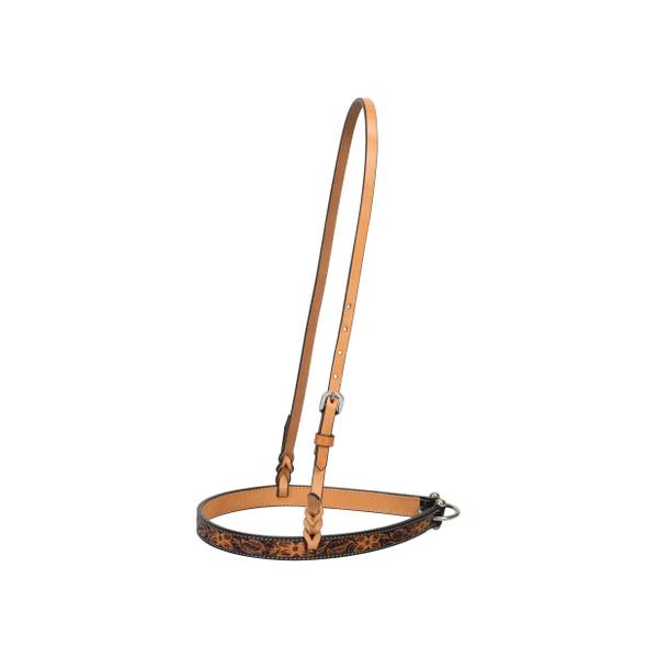 Photo of Turquoise Cross Floral Tooled Noseband