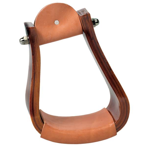 Weaver Leather Sloped Wooden Roper Stirrups with Leather