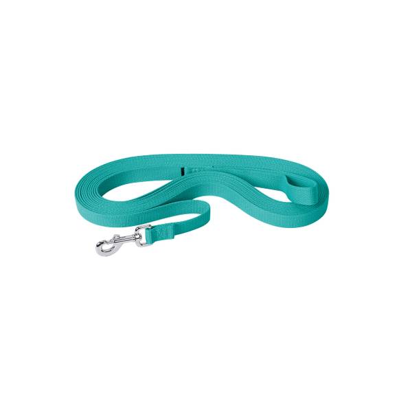 Photo of Flat Cotton Lunge Line, 1"x30' with Nickel Plated 225 Snap