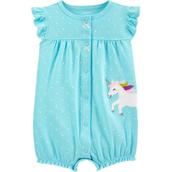 Carter's Infant Girl's Unicorn SnapUp Romper 1H514210NB Blain's