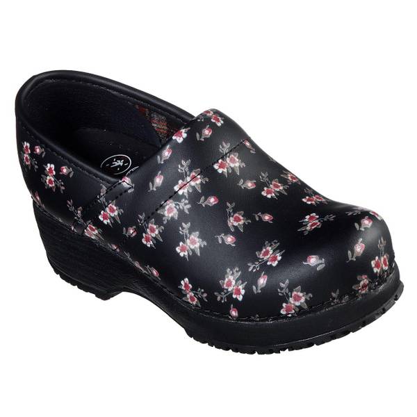 skechers women's soft toe work clog