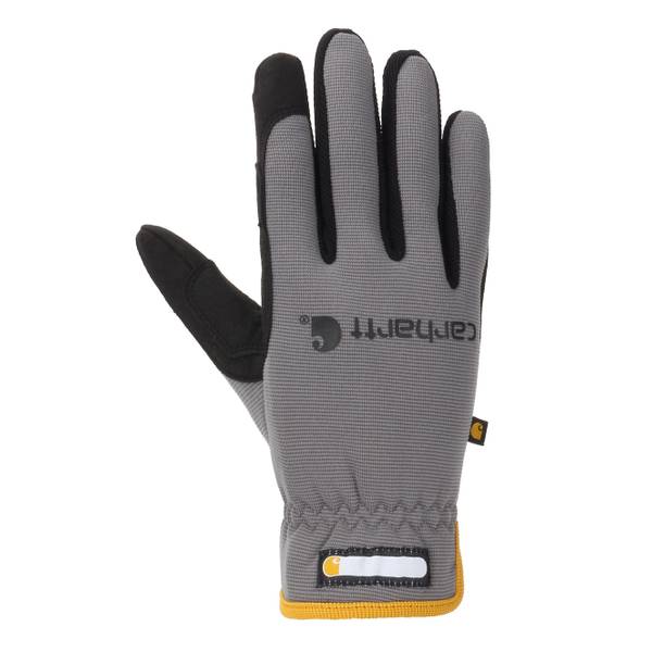 Carhartt Men's Thermal-Lined High Dexterity Open Cuff Gloves, Grey, L ...