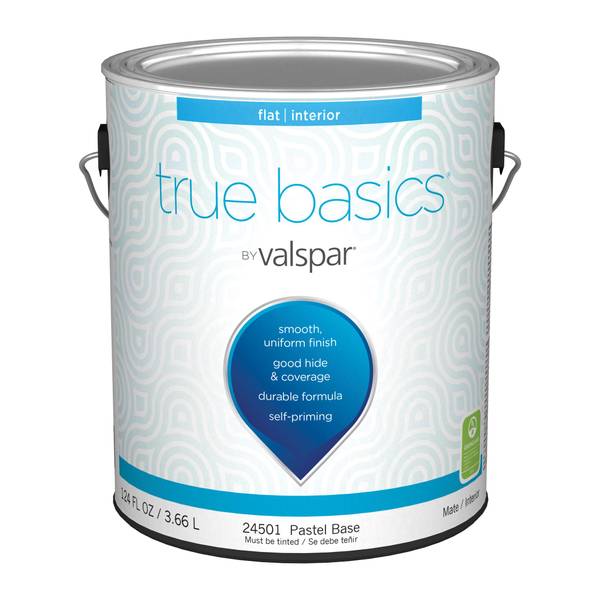 Valspar 1 Gal True Basics Interior Flat Pastel Base Paint 080.0024501