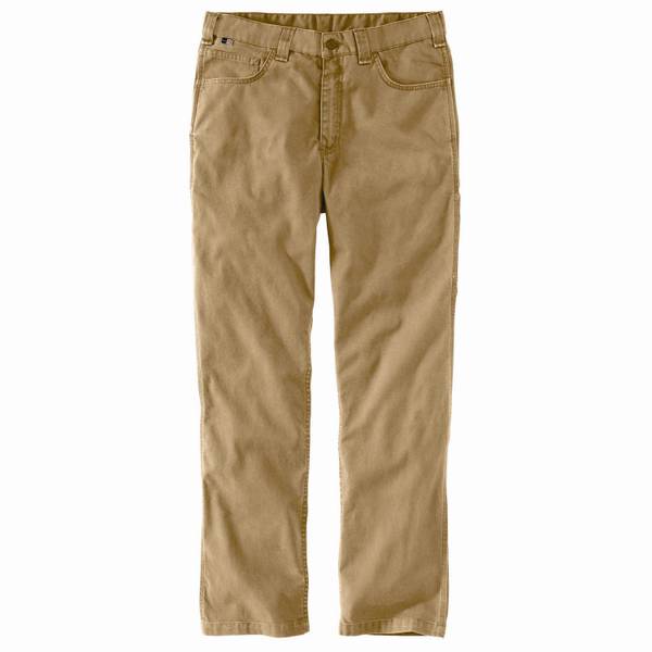Carhartt Men's Flame-Resistant Rugged Flex Relaxed Canvas Pants -  104204-DKH-32x30