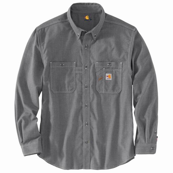 Carhartt Men's Long Sleeve Flame-Resistant Lightweight Shirt - 104138 ...