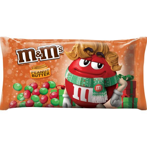 M&M's White Peppermint Christmas 7.44oz bag