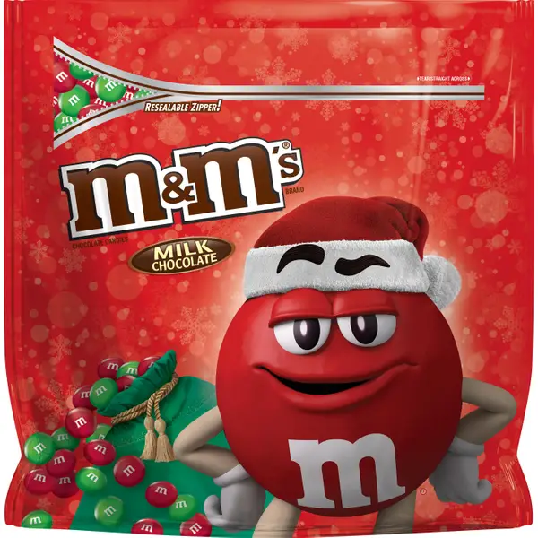  M&M'S Holiday Milk Chocolate Christmas Candy, Party Size, 38 oz  Resealable Bag : Grocery & Gourmet Food